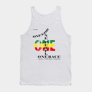 One God One People One Race Tank Top